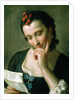 A Young Woman reading a Love Letter by Pietro Antonio Rotari