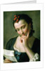A Young Woman reading a Love Letter by Pietro Antonio Rotari