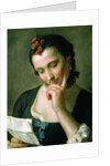 A Young Woman reading a Love Letter by Pietro Antonio Rotari