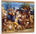 A Party Drinking Outside an Inn by Jacob Jordaens