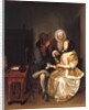 An Interior with a Couple and a Procuress: The Glass of Lemonade by Gerard Terborch