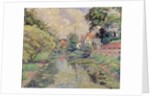 The Millstream, Stratford St. Mary, 1934 by Lucien Pissarro