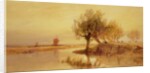 On the Norfolk Broads, Evening by Edward Duncan