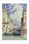 A Side Canal, Venice, 1892 by William Callow