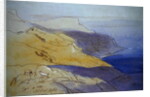 Coastal Landscape, Eza, 1864 by Edward Lear