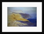 Coastal Landscape, Eza, 1864 by Edward Lear