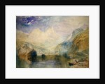 The Lauerzersee with Schwyz and the Mythen by Joseph Mallord William Turner