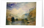 The Lauerzersee with Schwyz and the Mythen by Joseph Mallord William Turner