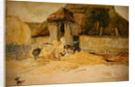 Animals Before a Thatched Barn by James Ward