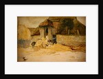 Animals Before a Thatched Barn by James Ward