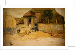 Animals Before a Thatched Barn by James Ward
