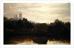 A View of Lincoln from the Foss Dyke, Dawn by Peter de Wint