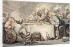 The Comforts of Bath: Gouty Gourmand at Dinner by Thomas Rowlandson