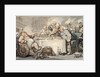 The Comforts of Bath: Gouty Gourmand at Dinner by Thomas Rowlandson