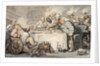 The Comforts of Bath: Gouty Gourmand at Dinner by Thomas Rowlandson