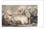 The Comforts of Bath: Gouty Gourmand at Dinner by Thomas Rowlandson