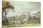 King John's Palace, Eltham - Retrieving a Kite, 1788 by Paul Sandby