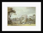 King John's Palace, Eltham - Retrieving a Kite, 1788 by Paul Sandby