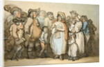 The Ballad Singer by Thomas Rowlandson