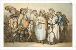 The Ballad Singer by Thomas Rowlandson