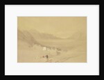 The Convent of St. Catherine, Mount Sinai, looking towards the Plain of the Encampment, 1839 by David Roberts