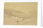 The Convent of St. Catherine, Mount Sinai, looking towards the Plain of the Encampment, 1839 by David Roberts