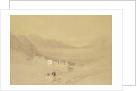 The Convent of St. Catherine, Mount Sinai, looking towards the Plain of the Encampment, 1839 by David Roberts