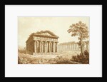 The Temple of Neptune and the Basilica at Paestum by Franz Kaisermaan