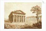 The Temple of Neptune and the Basilica at Paestum by Franz Kaisermaan