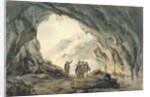 Travellers by a Cave by Julius Caesar Ibbetson