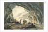 Travellers by a Cave by Julius Caesar Ibbetson