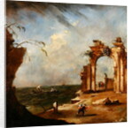 Capriccio with a Ruined Arch, 18th century by Francesco Guardi