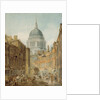 St. Paul's from St. Martin's le Grand by Thomas Girtin