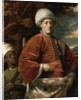 Portrait of a Gentleman in Oriental Dress with an Oriental Pageboy by Benjamin Wilson