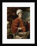 Portrait of a Gentleman in Oriental Dress with an Oriental Pageboy by Benjamin Wilson