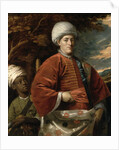 Portrait of a Gentleman in Oriental Dress with an Oriental Pageboy by Benjamin Wilson