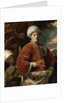 Portrait of a Gentleman in Oriental Dress with an Oriental Pageboy by Benjamin Wilson