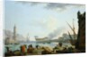 The Launch of the Warship at the mouth of a Port, 1781 by Claude Joseph Vernet