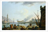 The Launch of the Warship at the mouth of a Port, 1781 by Claude Joseph Vernet