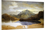 A Lake in North Wales, Snowdon in the Distance by David Cox