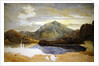 A Lake in North Wales, Snowdon in the Distance by David Cox
