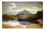A Lake in North Wales, Snowdon in the Distance by David Cox