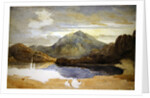 A Lake in North Wales, Snowdon in the Distance by David Cox