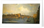 View of the Arno with Ponte Santa Trinita by Thomas Patch