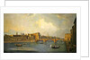 View of the Arno with Ponte Santa Trinita by Thomas Patch