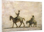 Don Quixote and Sancho Panza by Honore Daumier