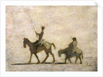Don Quixote and Sancho Panza by Honore Daumier