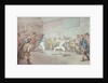 A Fencing Duel, probably depicting The Chevalier d'Eon, dressed as a woman by Thomas Rowlandson
