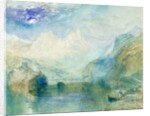 The Lauerzersee with Schwyz and the Mythen by Joseph Mallord William Turner