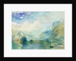 The Lauerzersee with Schwyz and the Mythen by Joseph Mallord William Turner